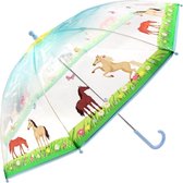 Parapluie BB filles chevaux transparents 70 cm