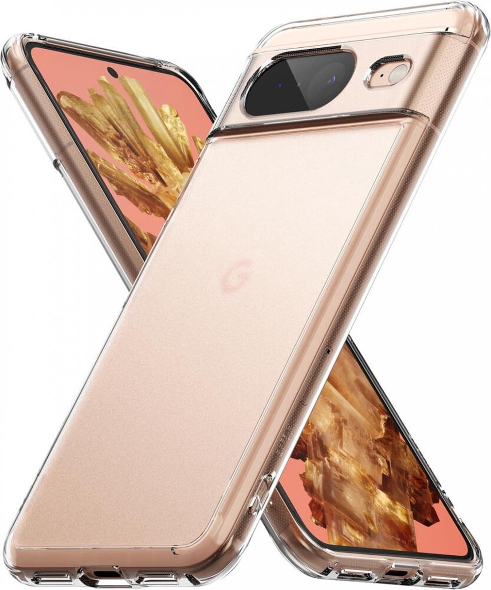 Ringke Fusion Google Pixel 8 Hoesje Back Cover Matte Transparant