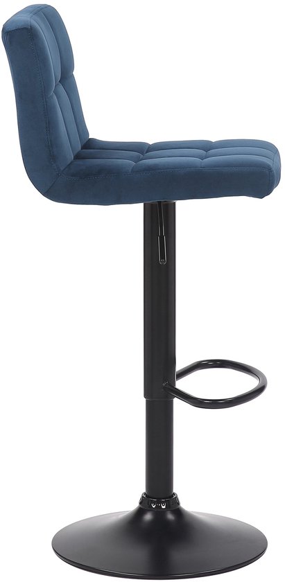 Tabouret de Bar Clp Feni - Velours - Blauw