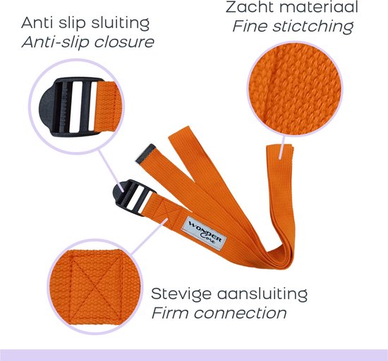 Wonder Core, Yoga Strap - yoga riem, yoga band, yoga accessoire, yoga belt, van Wonder Core — afbeelding 4