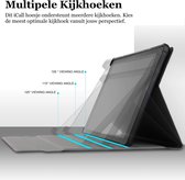 Hoes met Toetsenbord geschikt voor Samsung Tab A9 - KeyGuard Book Case Cover Leer Zwart