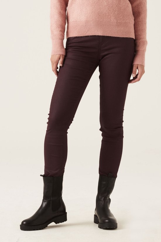 Pantalon Garcia Pantalon Celia Superslim en similicuir J10310 Tawny Porto 4004 Taille Femme - W26
