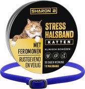 Halsband kat blauw - Feromonen - Anti-conflict voor katten - Anti-stress - Geruststellend - antistress halsband - feromonenhalsband kat