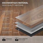 ML-Design Deluxe PVC vloeren, Click Vinyl planken, vinyl vloeren, 122 cm x 18 cm x 4,2 mm, dikte 4,2 mm, 3,08m²/14 planken, outtrigger eik, bruin, antislip, waterbestendig, eenvoudige installatie