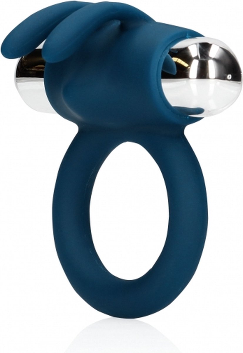 Goedkoopste Vibrating Rabbit Cock Ring - Baltic Blue