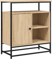 Salontafel set Ramio Eiken rustiek/zwart 60 x 60 cm 2 delen Vicco | Eiken rustiek/zwart | Stel 1