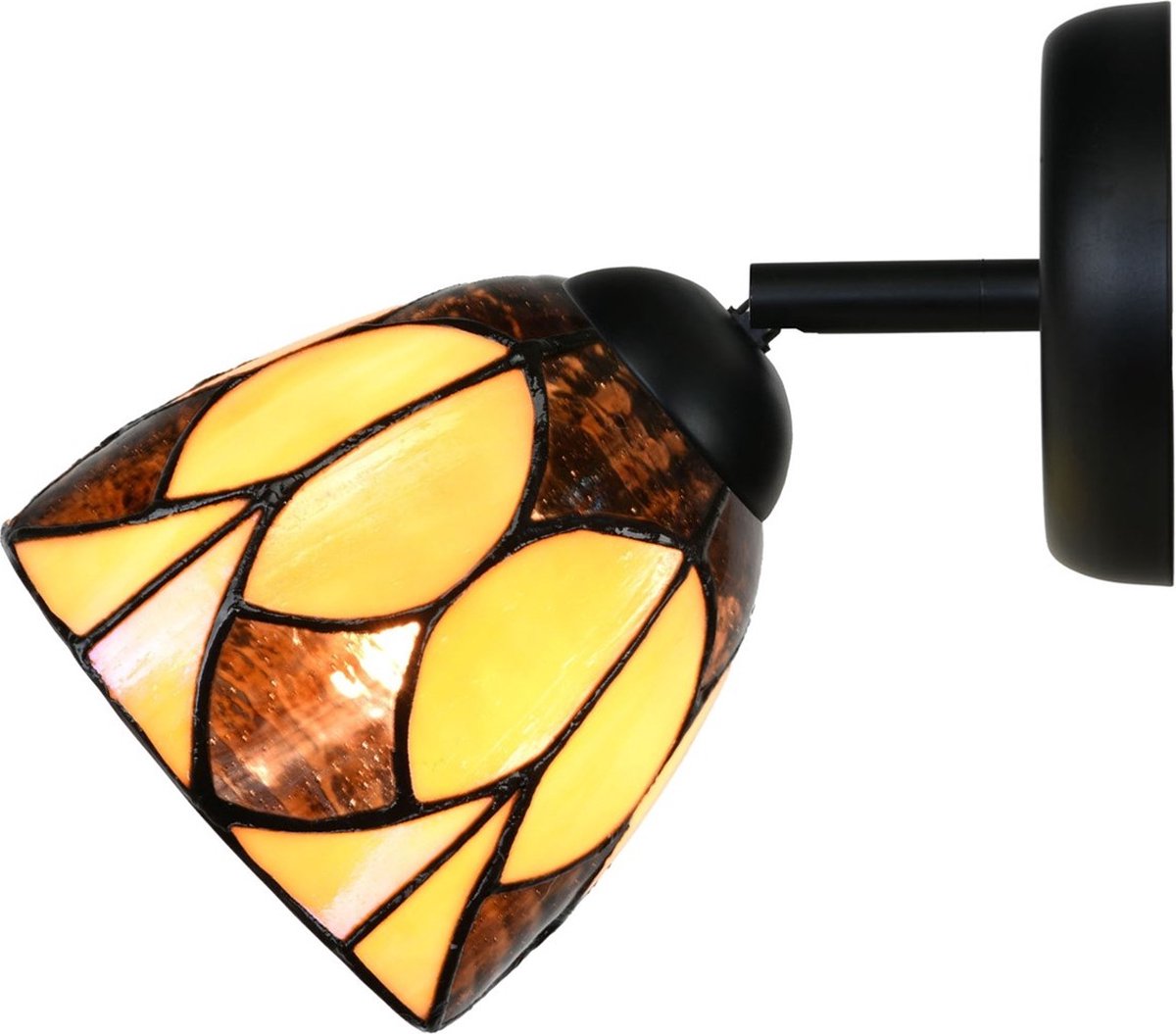 Coloured by Art Tiffany Spot zwart met Parabola Small - Art Deco Trade