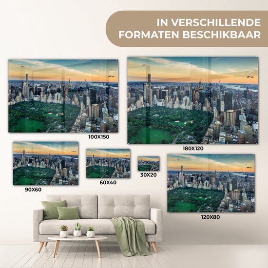 Peintures sur verre - New York - Central Park - Amérique - 180x120 cm - Peintures Plexiglas