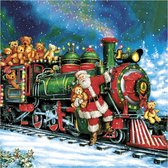 Maki kerst thema servetten - 40x st - 33 x 33 cm - kerstman trein - papier