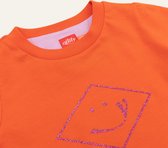 Tempo l.sl. T-shirt 17 Solid with artwork Oilily Smiley Logo Orange: 128/8yr