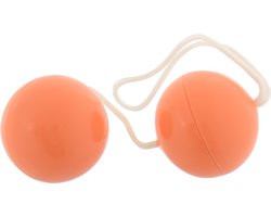 Seven Creations - Duoballs - Soft-Balls - Vaginale Balletjes - Oranje - Ø 35 mm