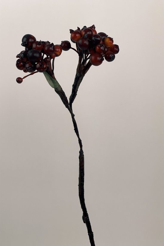 Zijden kunstbloem Bessentak | Rood | Lengte 60 centimeter