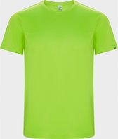 Fluor Groen unisex ECO CONTROL DRY sportshirt korte mouwen 'Imola' merk Roly maat 3XL