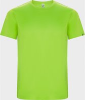 Fluor Groen unisex ECO CONTROL DRY sportshirt korte mouwen 'Imola' merk Roly maat L