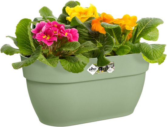 Elho Vibia Campana Easy Hanger M 36 - Planteur pour Balcon & Extérieur - Ø 36.0 x H 26.5 cm - Vert pistache