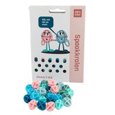 Perles de rayon PexKids "boules" - assortiment de 6 couleurs (30 pièces sur carte)