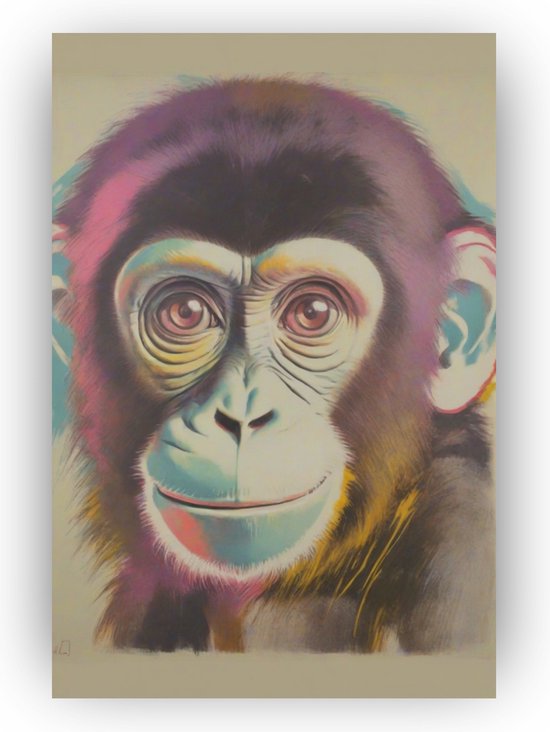 Andy Warhol aap - Aap poster - Apen posters - Andy warhol poster ...