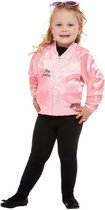 Smiffy's - Grease Kostuum - Grease Pink Ladies Jas Betty Meisje - Roze - Tiener - Carnavalskleding - Verkleedkleding