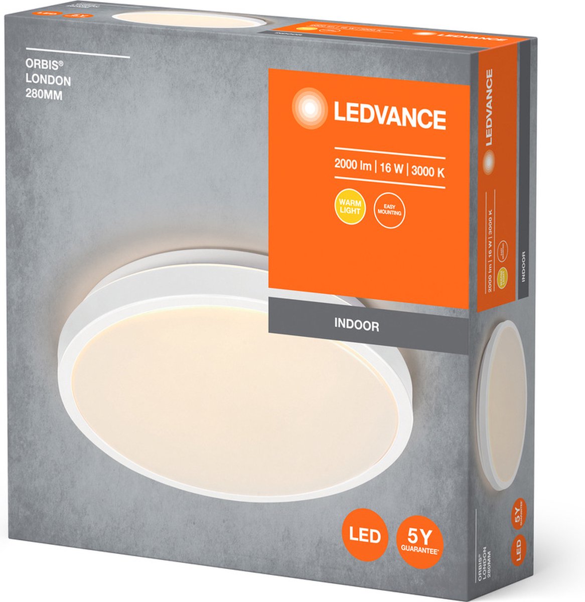 Magneos přisazené LED svítidlo 1x20W 2000lm 2700K IP20 kulaté 28,6cm, bílé