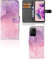 Telefoonhoesje Geschikt voor Xiaomi Redmi Note 12S Flipcase Pink Purple Paint