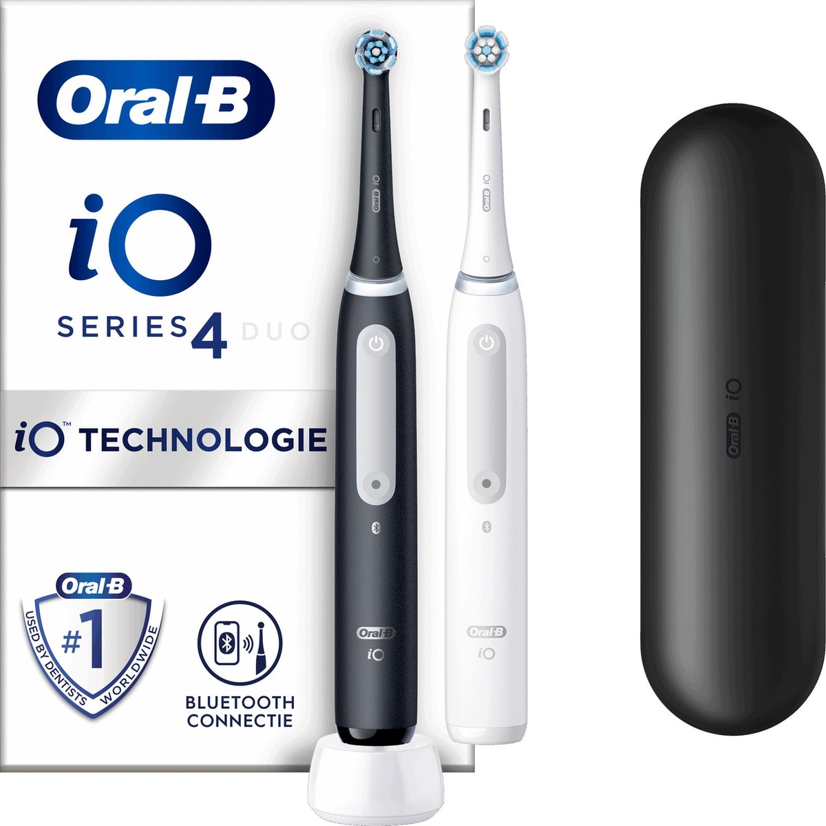 Oral-B iO 4N - Black & White - Elektrische Tandenborstels - Ontworpen Door Braun - Oral B