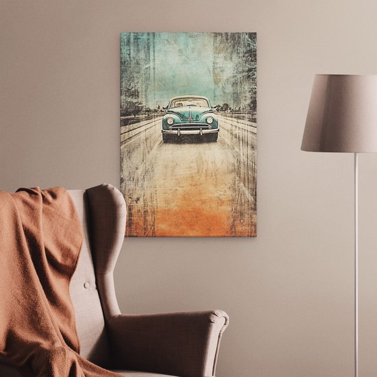 Artaza Peinture sur Toile Voiture Vintage - 40x60 - Photo sur Toile - Impression sur Toile
