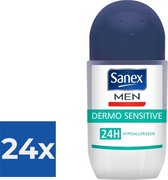 Bol.com Sanex Deo Roller Men - Dermo Sensitive - 24 x 50 ml aanbieding