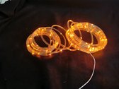 LD22-70 - Oranje Ledlooplicht slang, 100 leds, 10 meter, 8 progamma’s, IP44. voor binnen en buiten
