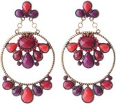 Behave Boucles d'oreilles clous vintage avec motif décoratif