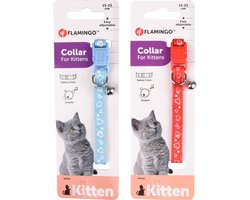 Flamingo Simran - Halsband Katten - Kittenhalsband Simran 15-25cm 10mm Assortiment - 1st - 129298 - 1st