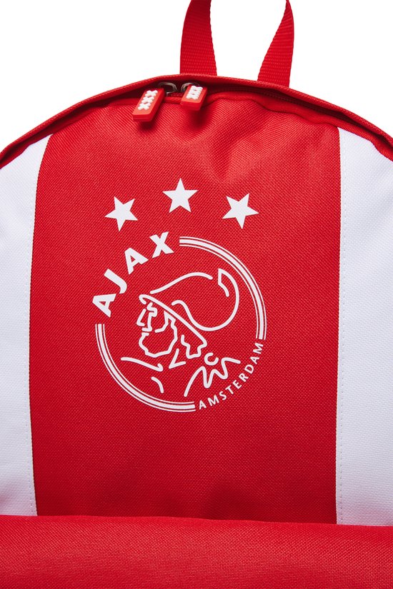 Ajax-rugtas klein wit/rood/wit logo kruizen - Ajax