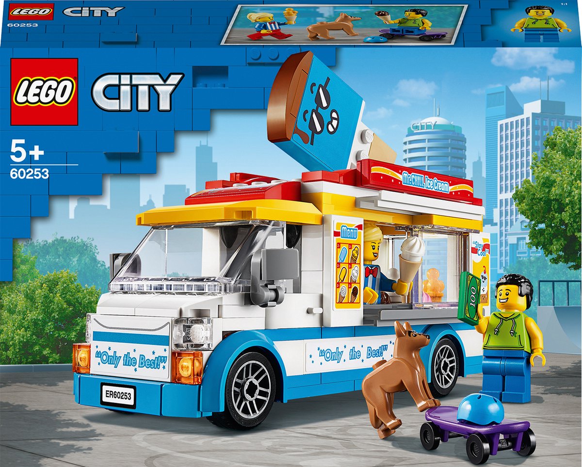 LEGO® City 60384 Le Camion à Granités du Pingouin, Jouet Camion