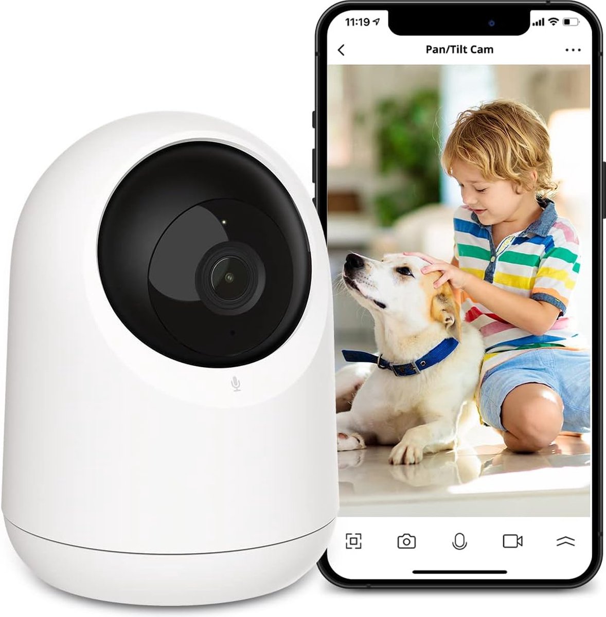 Huisdiercamera - Nachtzicht - Compatibel met Smart Home - Bewegingsdetectie - Beveiligingscamera voor Thuis - Huisbewaking