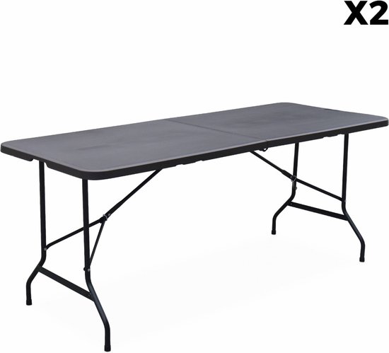 sweeek - 2x klaptafels, 180x70cm van Sweeek — afbeelding 4