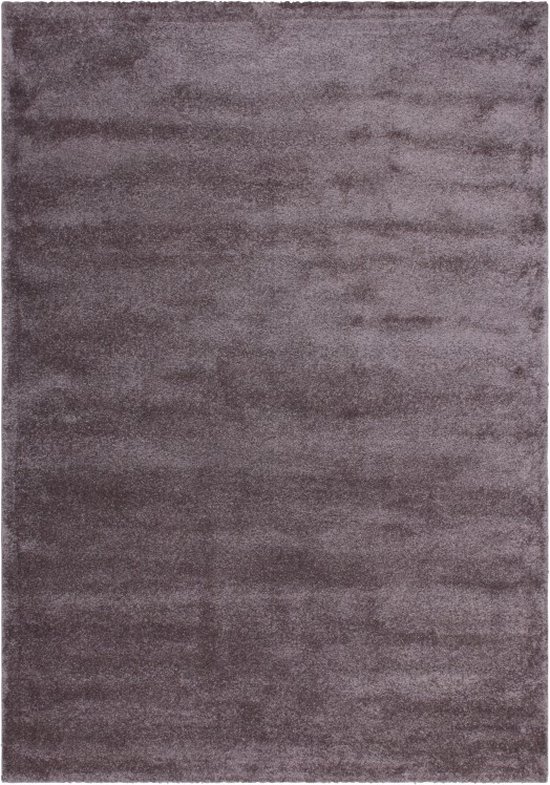 Tapijtenloods Velvet Soft - Laagpolig Effen Vloerkleed - Fluweel - Pastel Paars- 80x150 CM