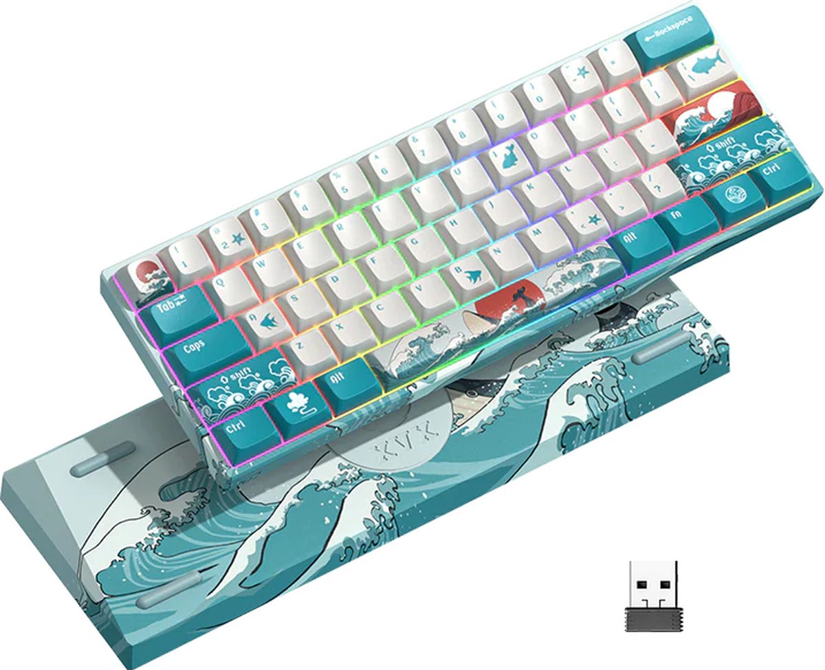 DIERYA DK61 - QWERTY - Clavier Gaming Mécanique - RVB