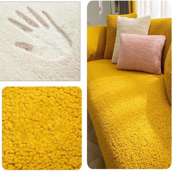 Bankhoes voor 1-, 2- of 3-zits zitmeubel, universeel, antislip, hoek, L-vormig, superzachte fluwelen stof, slipcover, voor thuis, voor woonkamer Bankhoes voor 1-, 2- of 3-zits zitmeubel, universeel, antislip, hoek, L-vormig, superzachte fluwelen stof, slipcover, voor thuis, voor woonkamer
