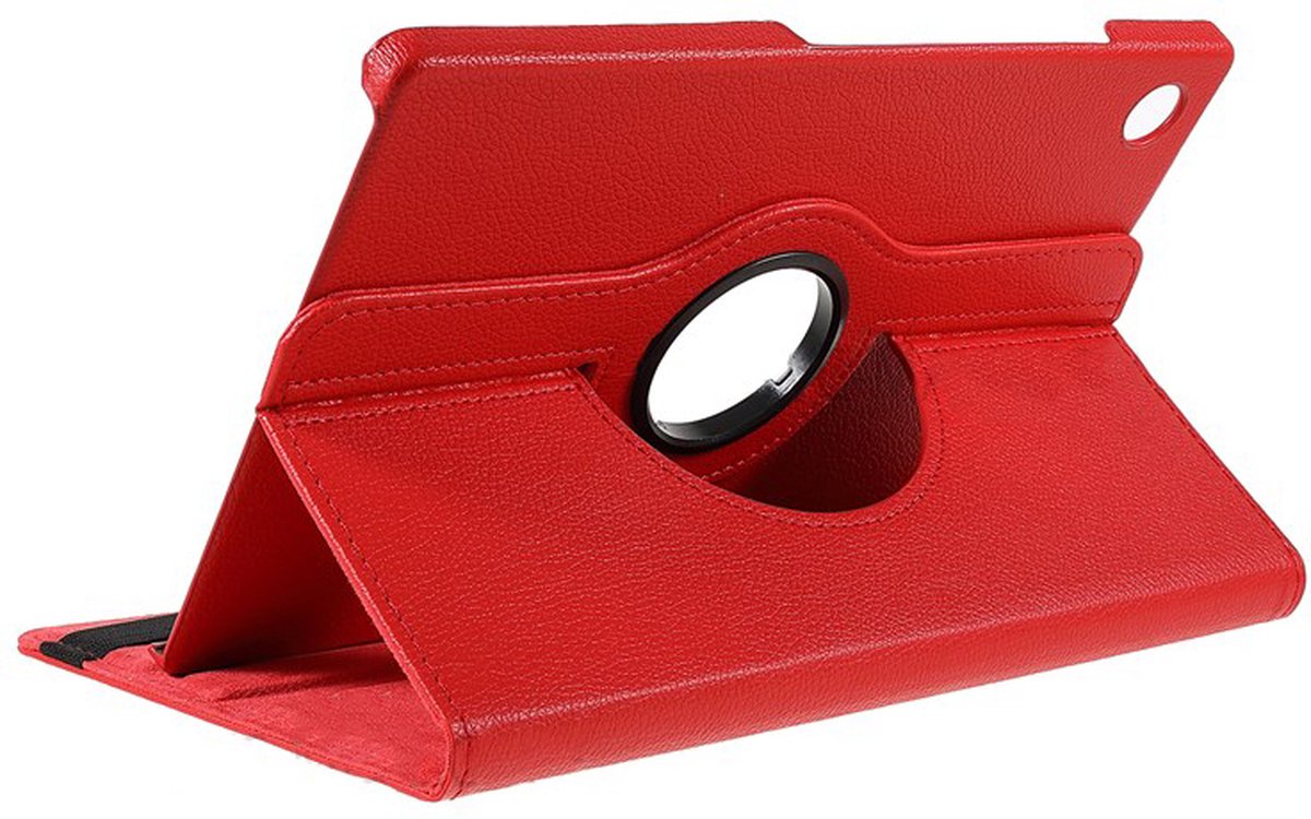 Hoes geschikt voor Samsung Galaxy Tab A9 – Arara draaibaar tablethoes – Rood