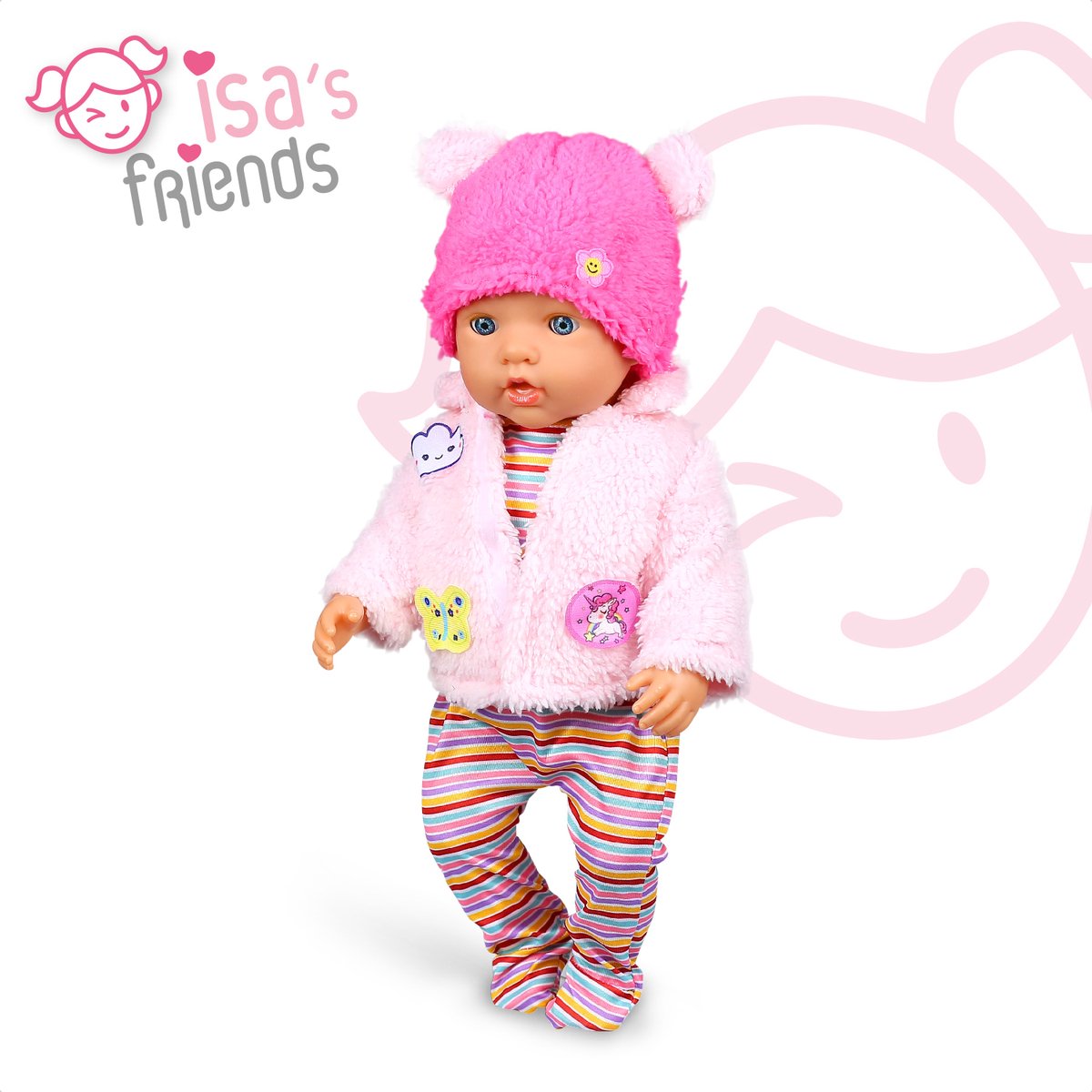 Isa's Friends® - Poppenkleding - Poppenkleertjes - 43 cm - Kleertjes voor Babypop — afbeelding 4