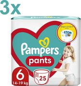Pampers - Bébé Dry Pants - Pantalons à couches - Taille 6 - 75 pièces - Pack économique