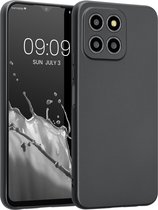kwmobile metallic telefoonhoesje van TPU - geschikt voor Honor X8 5G / X6 / 70 Lite 5G - Flexible case voor smartphone - In metallic grijs