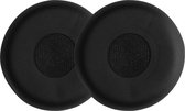 kwmobile 2x oorkussens geschikt voor Jabra Evolve 20 / 20se / 30 / 30II / 40 / 65 - Earpads voor koptelefoon in zwart