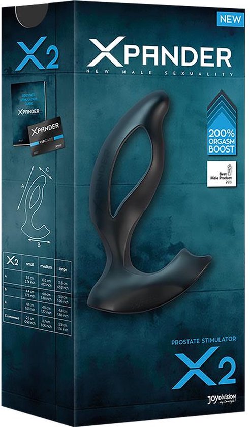 Joydivision XPANDER X2 Prostaat Massager Small - Zwart