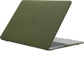 Mobigear Laptophoes geschikt voor Apple MacBook Air 15 Inch (2023-2024) Hoes Hardshell Laptopcover MacBook Case | Mobigear Cream Matte - Avocado - Model A2941