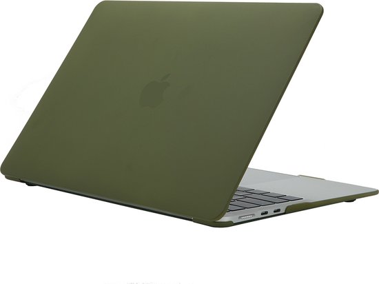 Mobigear - Laptophoes geschikt voor Apple MacBook Air 15 Inch (2023-2024) Hoes Hardshell Laptopcover MacBook Case | Mobigear Cream Matte - Avocado - Model A2941 | Groen
