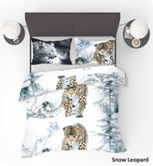 Dekbedovertrek Snow Leopard Lits-Jumeaux - 240 x 200/220 cm + 2 Kussenslopen