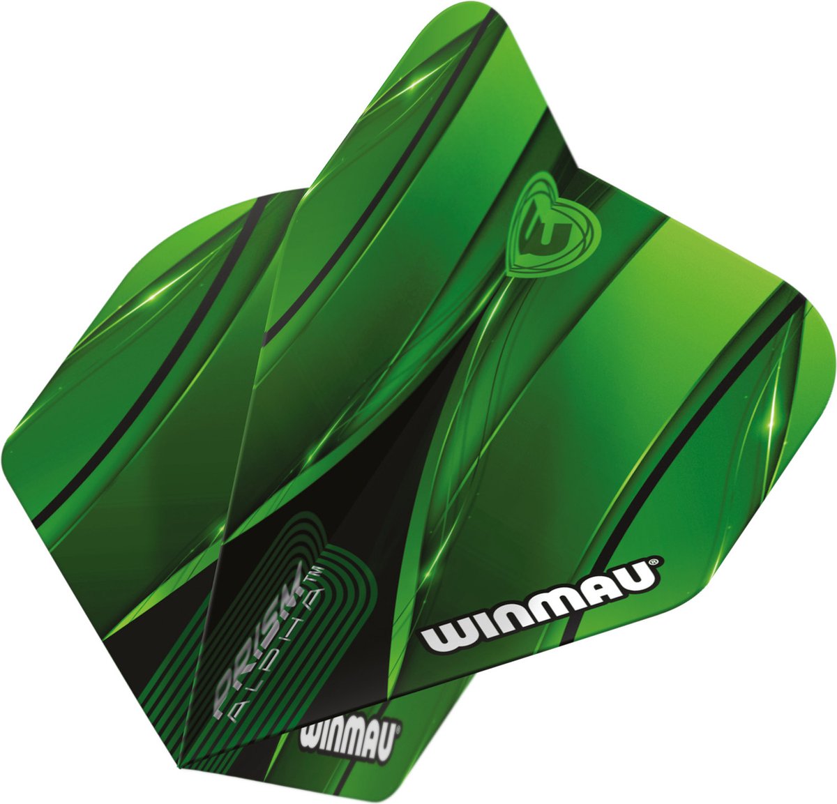 WINMAU - Prism Alpha Groen en Zwart dart vluchten - 1 sets per pakket (3 dartvluchten in totaal)