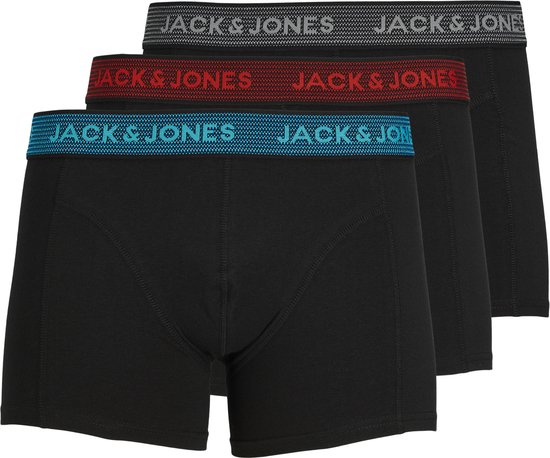 JACK&JONES ADDITIONALS JACWAISTBAND TRUNKS 3 PACK NOOS Heren Onderbroek - Maat L