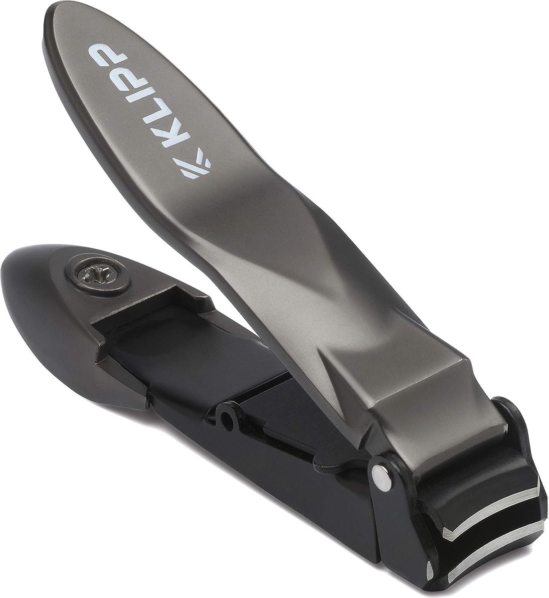 Nagelknipper voor mannen met vanger - KLIPP Razor-Sharp Heavy Duty Zelfverzamelende nagelsnijders met ergonomische hendel houden vingernagels en teennagels onberispelijk gemanicuurd - inclusief zakje met ritssluiting