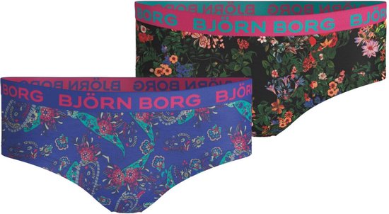 Bjorn Borg Paisley & Mystic flower meisjes hipster - 2pack - multi - maat 134